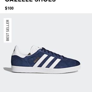 Adidas Navy Blue Gazelle Originals Sz 7.5 worn twice